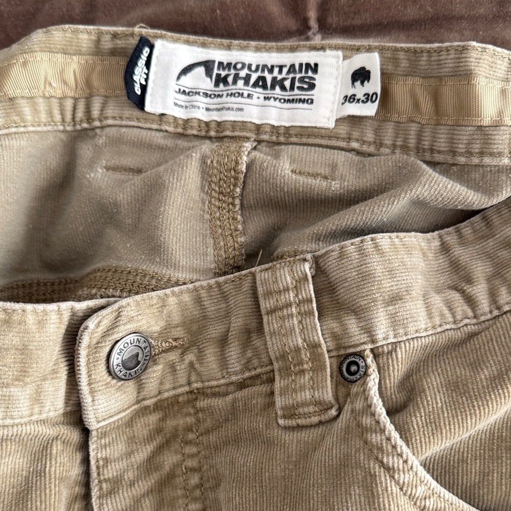 Mountain Khakis Beige Corduroy Trousers